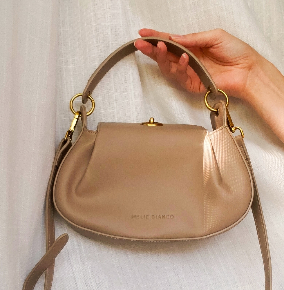 Melie Bianco Neutral Shoulder Bag
